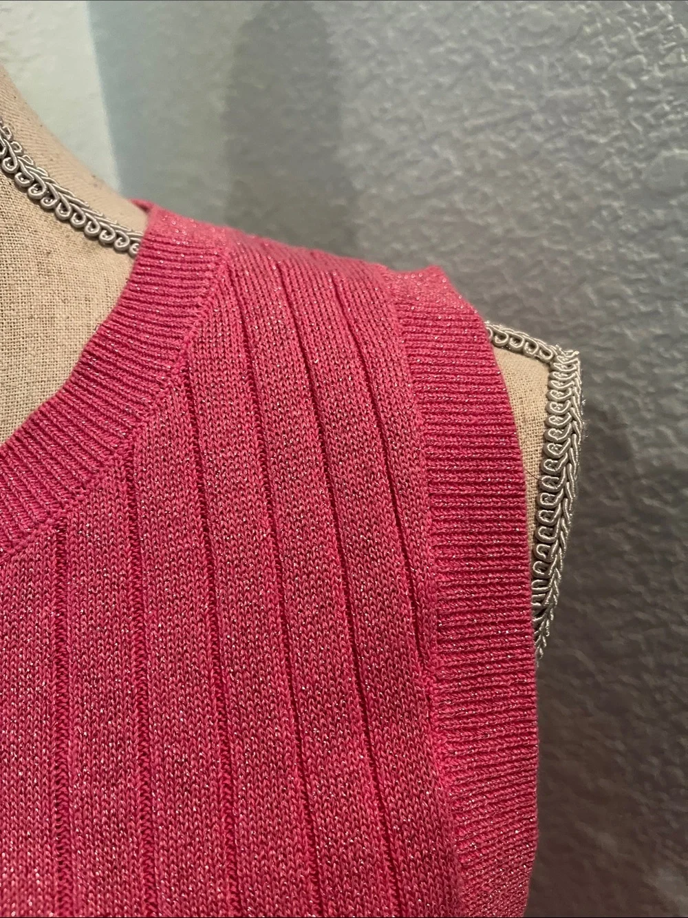 House of Harlow 1960 Metallic Pink Dress - Picture 3 of 5